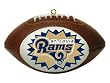 ST. LOUIS RAMS Mini-Replica NFL Football CHRISTMAS ORNAMENT (Star Design)
