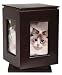 Pet Keepsake Memorial - Rotating Style in Mahogony Color