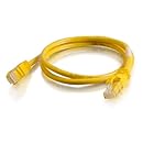 C2G / Cables To Go 27871 Cat6 Snagless Unshielded (STP) Crossover Patch Cable, Yellow (3 Feet/0.91 Meters)