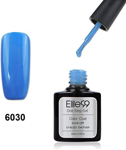 Qimisi One Step Gel Polish No Need Base Top Coat Nail Art UV LED Dodgerblue