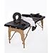 All Inclusive Sierra Comfort Portable Massage Table (Ships with Fitted Sheets, Bolster, Carry Bag, LUX Foam, Towel Hanger, Oil Pouch and Much More) BLACK