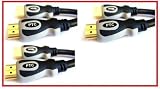 PTC Premium Gold Series HDMI 1.3 Certified Dual Tone Cable -6ft 3 packs