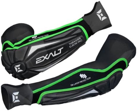 Exalt Thrasher Elbow Pads - Black / Lime