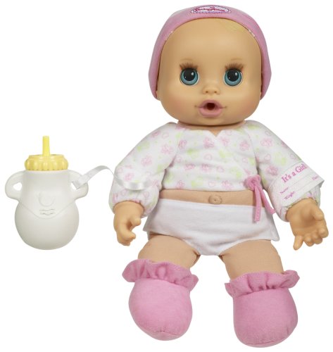 Childrens Toyshop  Toys : Baby Alive Newborn Sip-N-Snooze (Blue Eyes, Blonde Hair)