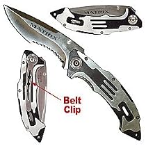 Matrix Stainless Steel Folding Knife - Black Finish
