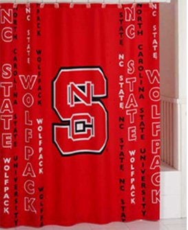 North Carolina State Wolf Pack Shower Curtain North Carolina State Wolf Pack Shower Curtain