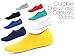 No Show Socks，Perfectday 3 Pack socks, Quality Cotton, Large Silicon Heel Grip to prevent slipping, 85% cotton so keep your feet cool and comfortable. Long lasting and machine washable, Large, Black