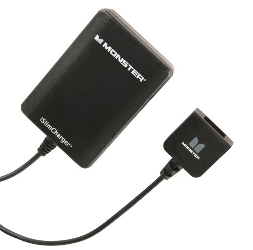 Monster iSlimCharger AC Wall Charger with USB Connection for iPod (Black)