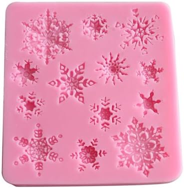 wonderfulland XMAS Snowflake Silicone Cake Mold Sugar craft Decorating
