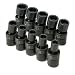 SK 33440 3/8-Inch Drive 12 Point Swivel Metric High Visibility Impact Socket Set 10 Piece