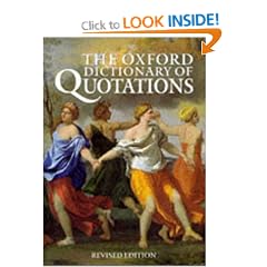 The Oxford Dictionary of Quotations