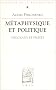 Metaphysique et politique. kant et fichte