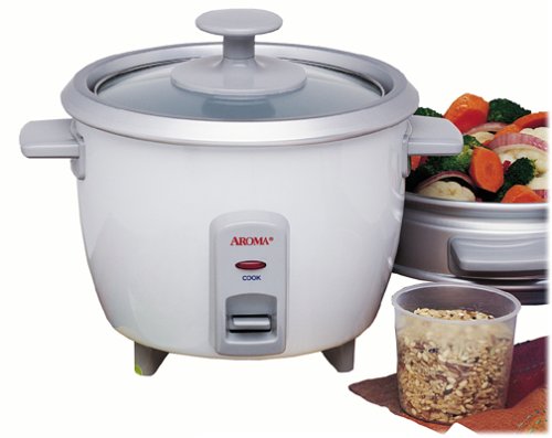 Aroma ARC7031G 6-Cup Rice Cooker and Food Steamer