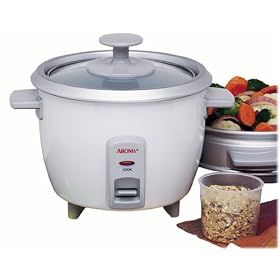 Aroma ARC7031G 6-Cup Rice Cooker and Food Steamer by Aroma