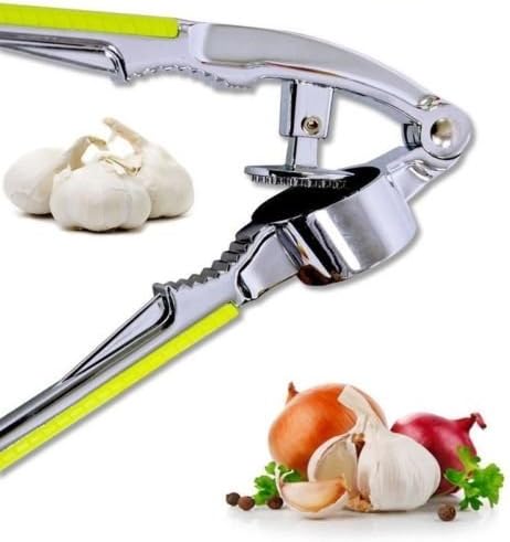 Kichon Heavy Duty Stainless Steel Garlic Press and Peeler which also doubles as a Nut Cracker