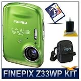41GYDMlzLqL. SL160  Fujifilm FinePix Z33WP Digital Camera , Waterproof To 9.8 Feet, 10 Megapixels, 3x Optical Zoom, 2.7 LCD, 2GB Memory Card, 3pc. Lens Cleaning Kit
