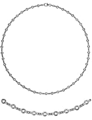 18K White Gold Diamond By The Inch Blank Bracelet 7.25 Inch