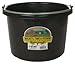 Little Giant Farm & Ag P8BLACK 8 Quart Black Plastic Buckets