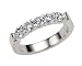 Price Comparison : 1.0ctw Classic Round 5-Stone Diamond 14k White Gold Wedding Band (SI1/2, H-I)