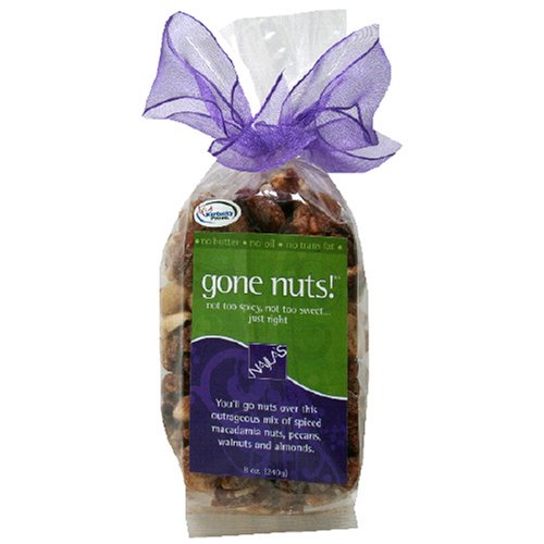 Najla's Gone Nuts, Spiced, 8-Ounce Bags (Pack of 3)