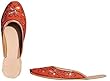 Beaded & Sequin Indian Leather Slippers for Women Handcrafted Casual Footwear Available in Various Sizes