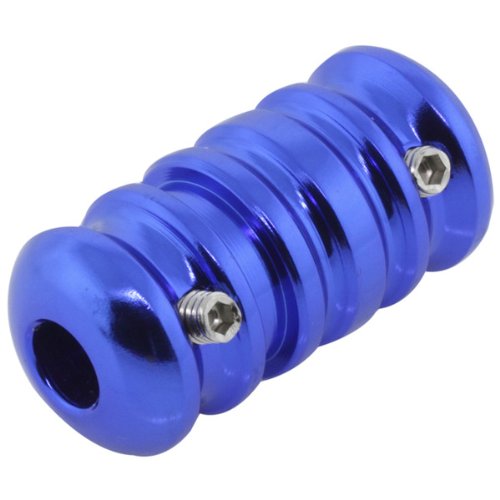BLUE 3/4 Aluminum Wholesale Tattoo Grips #1 - Ribbed, Light