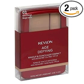 Revlon Age Defying Makeup & Concealer Compact with Botafirm with SPF 20, 0.4-Ounce Packages (Pack of 2)