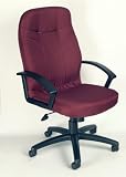 Fabric Office Chair in Burgundy - B8801-BY
