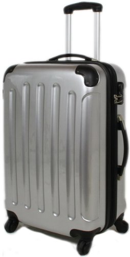 SILBER Reisekoffer Koffer Trolley Trolleys Hartschale XL/68cm/75L plus 25% Dehnungsfuge Reviews