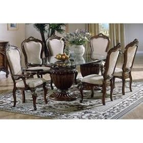 Repertoire Glass Double Pedestal Dining Table
