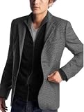 Gap Mens Black Checked Wool Blazer