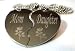 Personalized Mother and Daughter Split Heart Dogtag Necklace W/chain and Giftbox