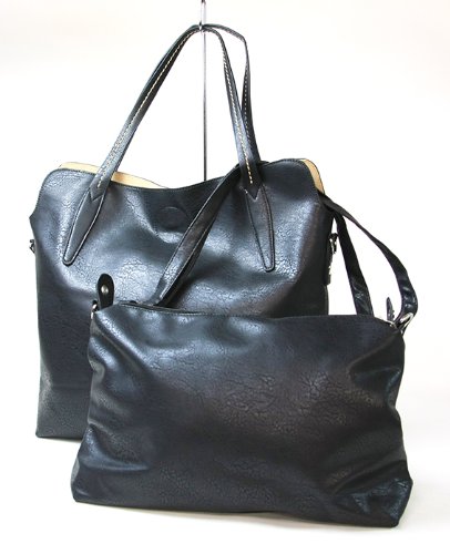 (エスティメイション)Estimation トートバッグ メンズ レディース 大きめ インナーバッグ付き フェイクレザー1009 ブラック/ネイビー/レッド/キャメル／ブラウン/アイボリー