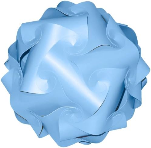 Songkran Jigsaw Lamp: Premium Modern Lamp Shade Kit - Sky Blue (XLarge 17.5 inch)