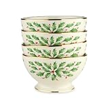 Lenox Holiday Footed Bowls, S/4