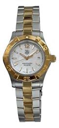 TAG Heuer Women s WAF1424 BB0825 Aquaracer 27mm 18k Yellow Gold Mother-of-Pearl Dial Watch