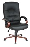 High Back Executive Chair - Black Cherry
