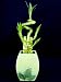 Betterdecor- 1 Set (5 Stalks) of Lucky Bamboo Arrangement in a Ceramic Vase for Feng Shui or Gifts