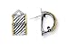 Sterling Silver and 18K Gold Overlay Earrings - Phillip Gabriel Collection