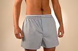 Coton Doux Blue Stripe Cotton Boxer Shorts
