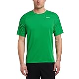 Asics Men's PR Stripe Short Sleeve Shirt, Large, Go Green