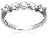14k White or Yellow Gold Round 5-Stone Ring (3/4 cttw, H-I Color, I1-I2 Clarity)