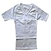 No.66 Town Men's Waist Slim Burn Fat Weight Loss Body Shaper Corset Crew Neck Short Sleeve T-shirts(XL,White)