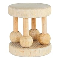 green sprouts Natural Wood Cage Rattle