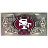 49ers - License Plate Brass by AMP