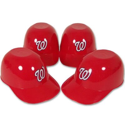 WASHINGTON NATIONALS BATTING HELMET ICE CREAM SNACK BOWLS 4PK