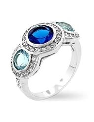 Classic Blue CZ Ring