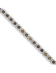 Sterling Silver Smokey Quartz Bracelet