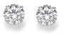 18k White Gold Round Diamond 4-Prong Stud Earrings (1 1/2ctw, H-I, SI2)