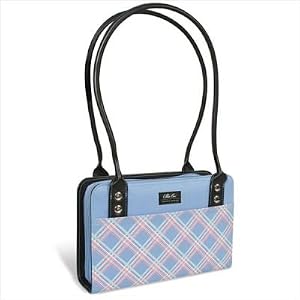 Nuo Tech Chloe Dao Mobile Tech Handbag: Pattern Blue Plaid